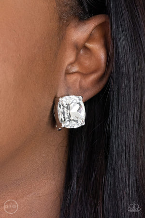 Bombshell Brilliance - White Clip-on